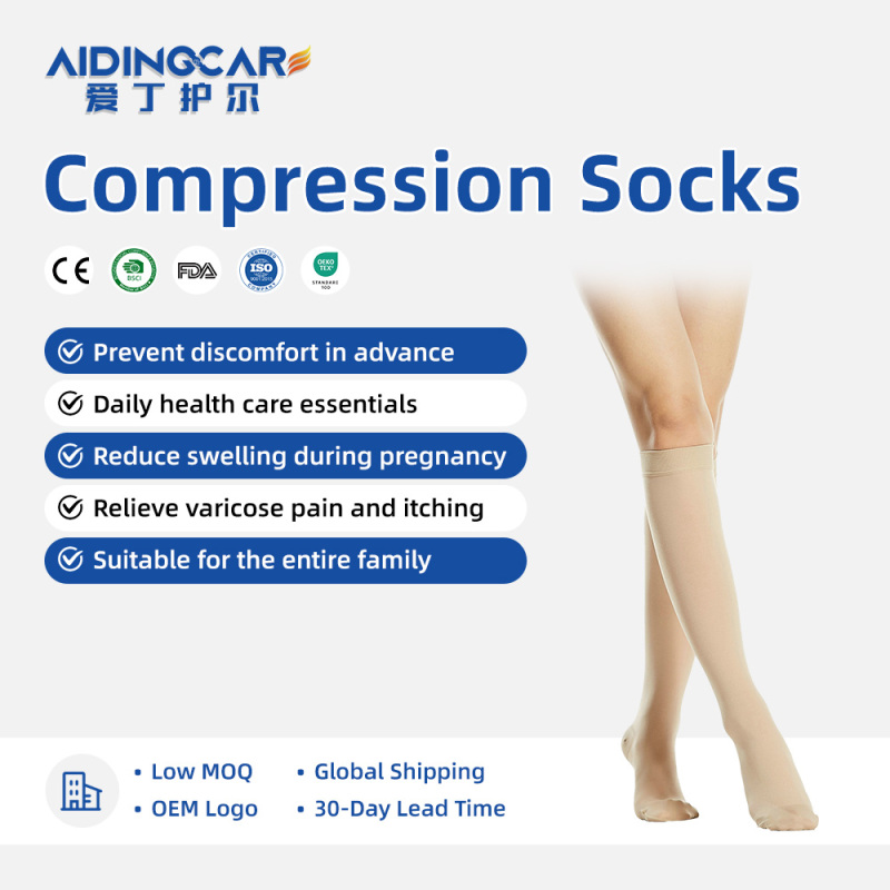 Open Toe Compression Stockings Medical Grade Support