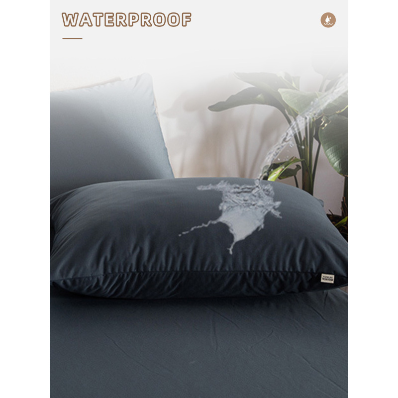Wholesale Knitted Polyester Waterproof Modern Hotel Use Pillow Covers Soft Comfortable Anti Dust Mite Zipper Closure