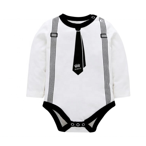 Baby Boy Gentleman White Shirt Waistcoat Bow Tie Tuxedo Onesie Jumpsuit Overall summer Romper