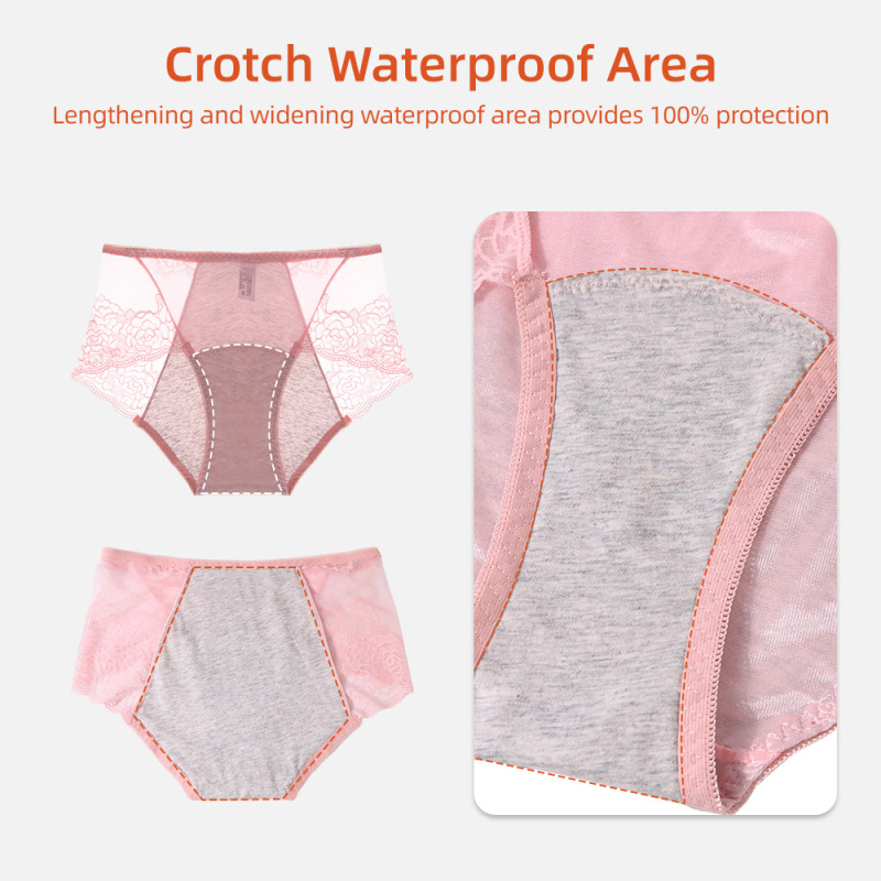 Ropa interior reutilizable Aidingcare para la menstruación, bragas menstruales de ajuste cómodo para mujer