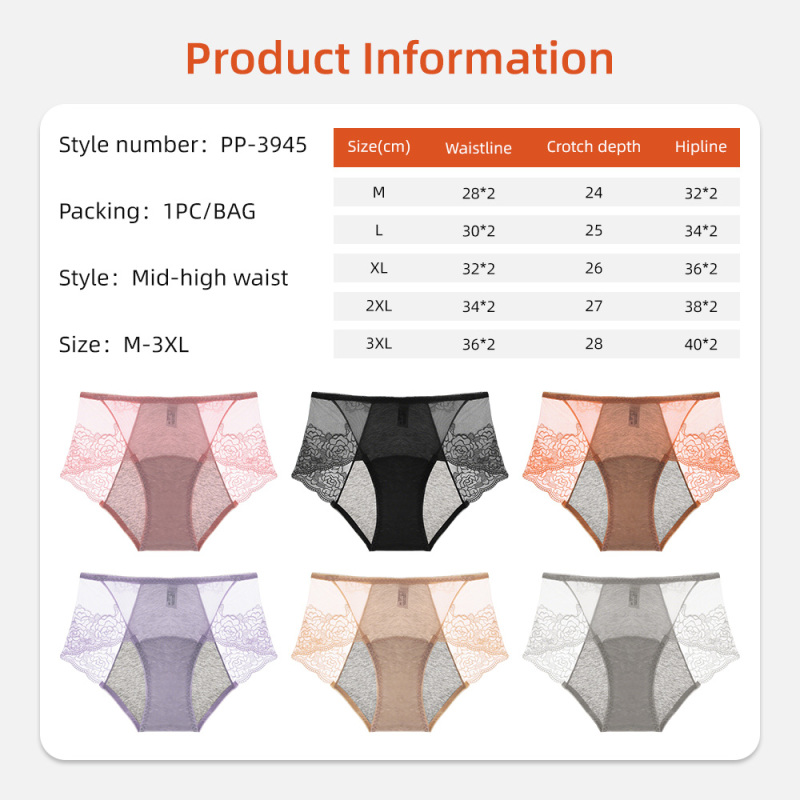 Ropa interior reutilizable Aidingcare para la menstruación, bragas menstruales de ajuste cómodo para mujer