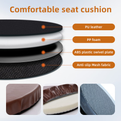 Wholesale Swivel Seat Cushion 360 Degree Rotating PU Faux Leather Removable Washable for Elderly and Pregnant Women