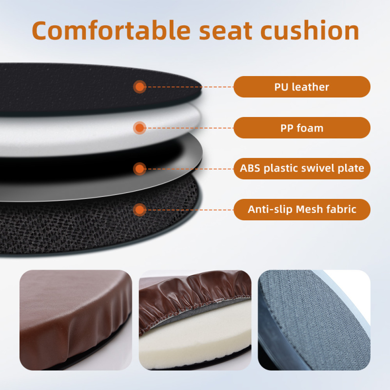 Wholesale Swivel Seat Cushion 360 Degree Rotating PU Faux Leather Removable Washable for Elderly and Pregnant Women