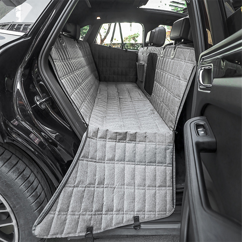 Waterproof Washable Nonslip Dog Car Seat Covers for Dogs Back Seat with Mesh Window