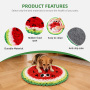 Wholesale Pet Product Dog Snuffle Mat Watermelon Shape Food Hiding Dog Mat Interactive Snuffle Mat