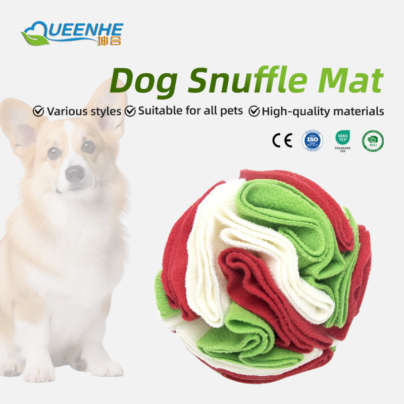 Wholesale Luxury Striped Dog Snuffle Toys Durable Interactive Puzzle for Training Foraging Skills Soft Fall Season Pet Product