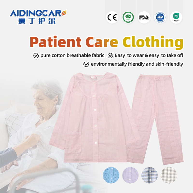 Wholesale Paralysis Clothing Orthopedics Patient Postoperative Nursing Suit Cotton Easy Wear Split Care Clothes Women's Hospital