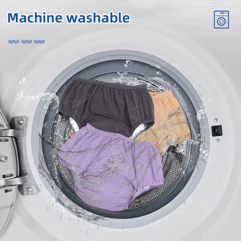 Wholesale Customizable Women's Washable Urinary Absorbent Incontinence Panties Washable Pants Underwear