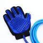 Dog Bathing Tool Pet Grooming Glove Pet Hair Remover Outdoor Dog Shower Sprayer with Massaging Grooming Glove