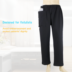 Pantalones con cremallera para cirugía de pacientes, fácil de usar, auxiliar de enfermería para atención domiciliaria/hospitalaria