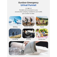 Urinoir médical de chevet Aidingcare pour homme, en plastique écologique, avec poignée, pour usage hospitalier