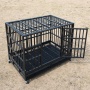 Wholesale Pet Supplies Foldable Metal Material Dog Cage High Quality 48 Inch Stackable Transport Dog Kennel Cage With Wheel