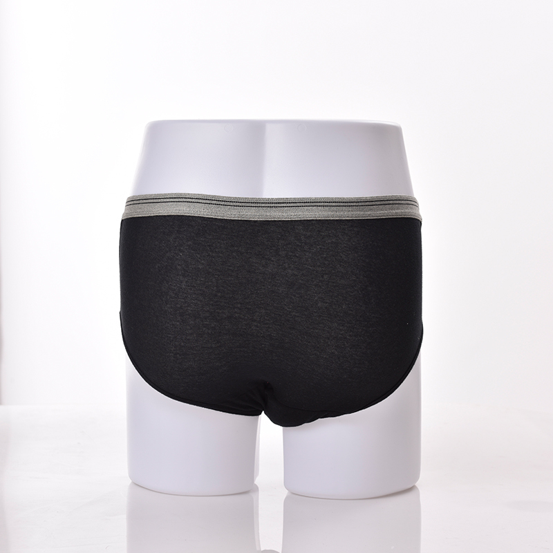 Wholesale 100%cotton Men's Washable Incontinence Underwear Protective Briefs