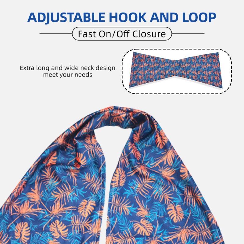Wholesale Washable Dining Adjustable Snap Closure Adult Bibs Scarf for Women Eating
