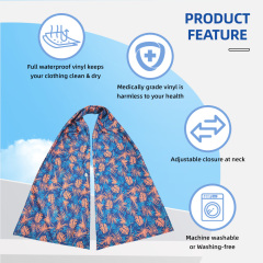 Wholesale Washable Dining Adjustable Snap Closure Adult Bibs Scarf for Women Eating