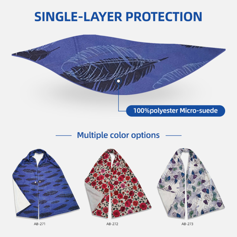 Wholesale Washable Dining Adjustable Snap Closure Adult Bibs Scarf for Women Eating