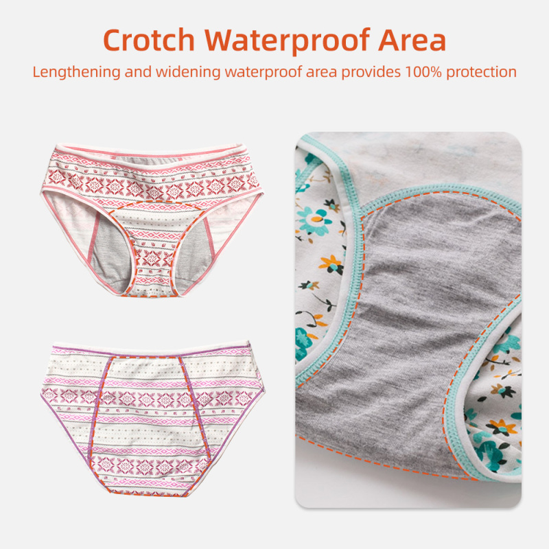 Aidingcare コットン 生理用ショーツ 女性用 再利用可能 漏れ防止 生理用下着