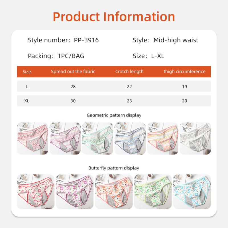 Aidingcare コットン 生理用ショーツ 女性用 再利用可能 漏れ防止 生理用下着