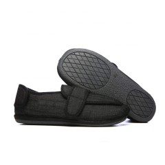 Adjustable post-operative rehabilitation nursing shoes, edema and fat wide middle-aged elderly cloth shoes