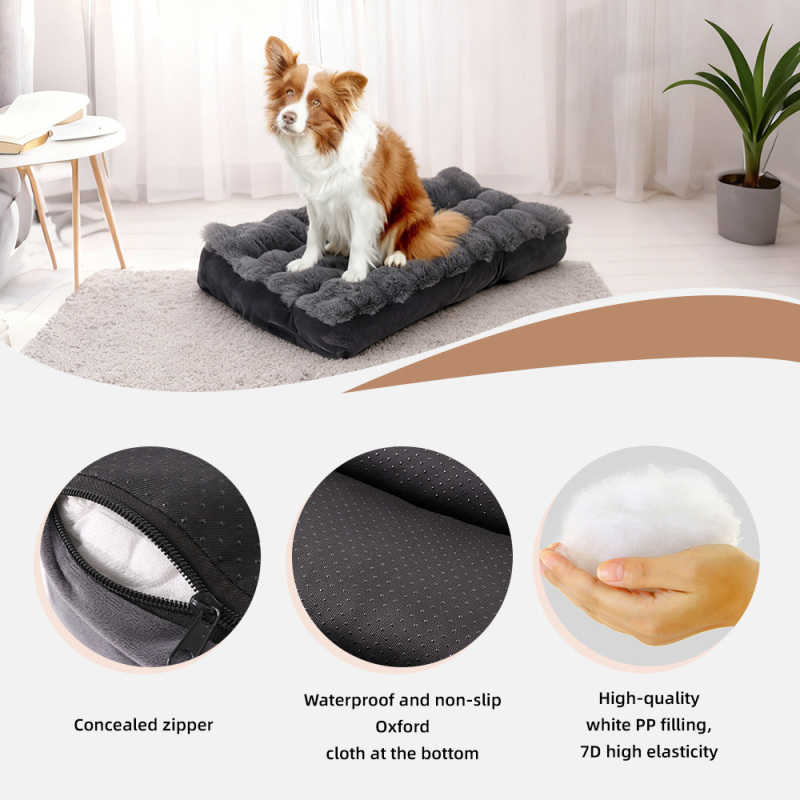Высококачественная современная лежанка из твердого пеноматериала для домашних животных, супермягкая лежанка для собак и кошек