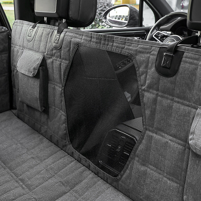 Heavy Duty Waterproof 600D Oxford Cloth Dog Car Seat Cover for Back Seat