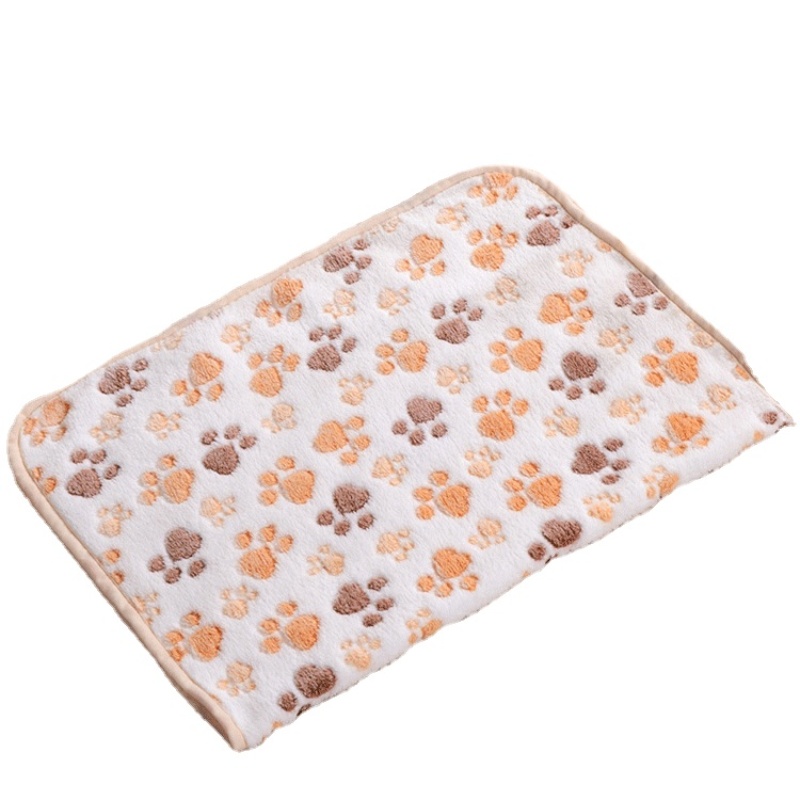 Hot Sale Pet Print Fleece Blanket Breathable Super Soft Pet Blanket Paw Print Pet Blanket