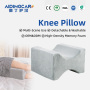 Wholesale Sciatica & Hip Pain Relief Memory Foam Side Sleeper Pillow Knitted Cover Anti-Static Anti-Dust Mite Post-Surgery Use