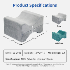 Wholesale Sciatica & Hip Pain Relief Memory Foam Side Sleeper Pillow Knitted Cover Anti-Static Anti-Dust Mite Post-Surgery Use