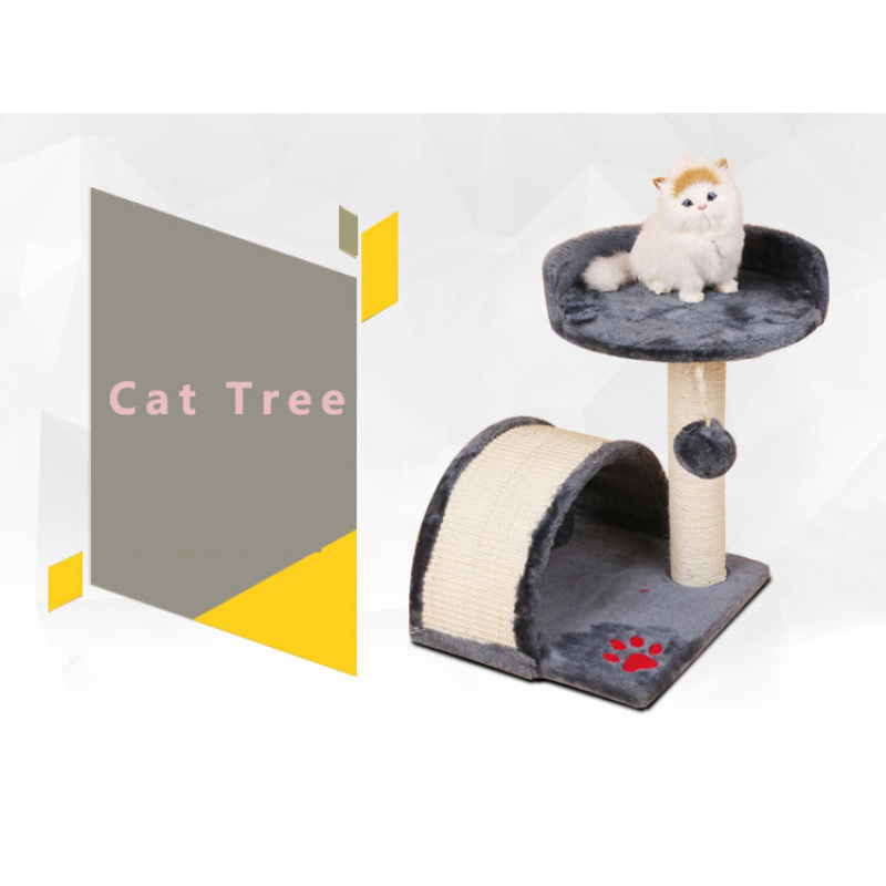 Manufacturer Wooden Cat Scratcher Tower Cat Tree House