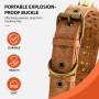 Wholesale Rivet Spiked Studded PU Dog Collar for Small Medium Large Dog