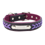 Adjustable Soft Breathable Leather Padded Puppy Collar Alloy Buckle Heavy Duty Waterproof Classic Dog Pet Collar