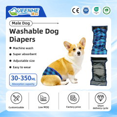 Wholesale Washable Wrap Diapers Dog Belly Band Flat Wrap Dog Diapers for Male Dog