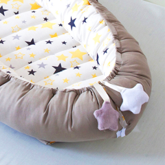 Funda desenfundable cama biónica baby lounge nido plegable con edredón y almohada 100% algodón
