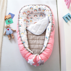 Funda desenfundable cama biónica baby lounge nido plegable con edredón y almohada 100% algodón