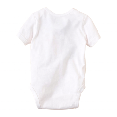 Mono de manga corta 100% de algodón para bebés recién nacidos, niños y niñas, mono con estampado de letras, Pelele de manga corta, ropa de verano infantil