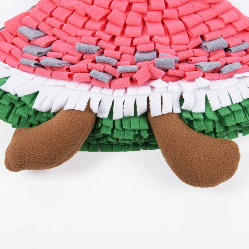 Watermelon Portable Snuffle Mat Kitten Toys Dog Treat Cat Feeding Puppy Toys Puppy Foraging Blanket Puppy Snuffle Training Mat