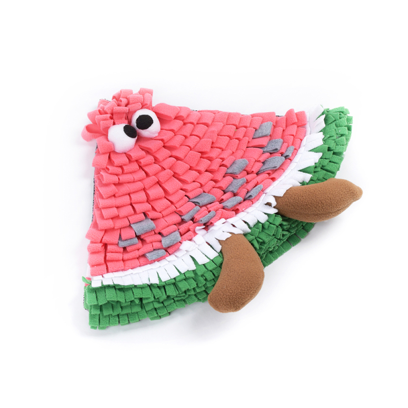 Watermelon Portable Snuffle Mat Kitten Toys Dog Treat Cat Feeding Puppy Toys Puppy Foraging Blanket Puppy Snuffle Training Mat