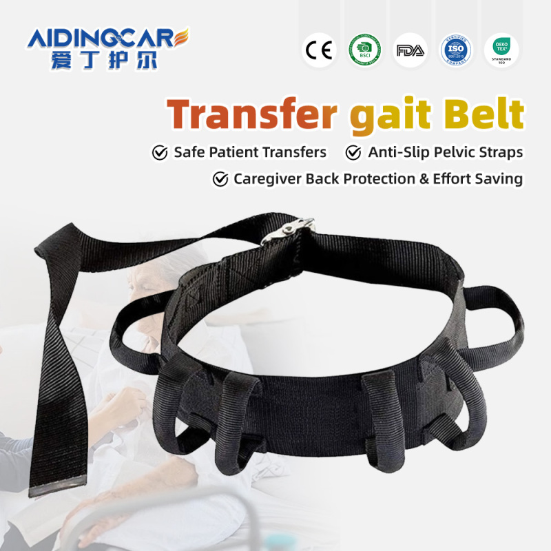 Wholesale Alloy Buckle Transfer Belt for Elder & Patient Standing Walking Transfer Belt with Handles OEM Aidingcare PT-3612