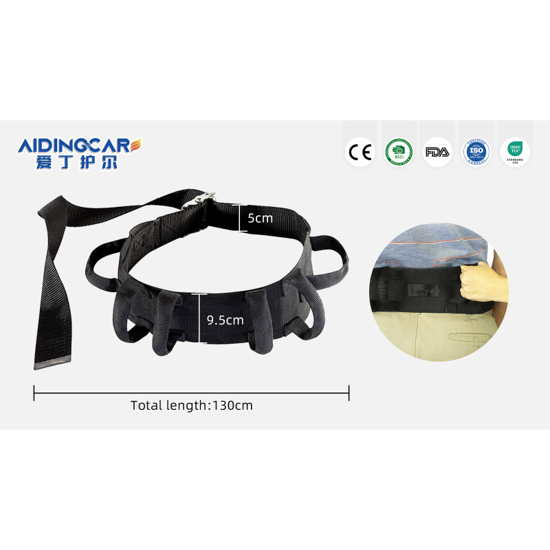 Wholesale Alloy Buckle Transfer Belt for Elder & Patient Standing Walking Transfer Belt with Handles OEM Aidingcare PT-3612