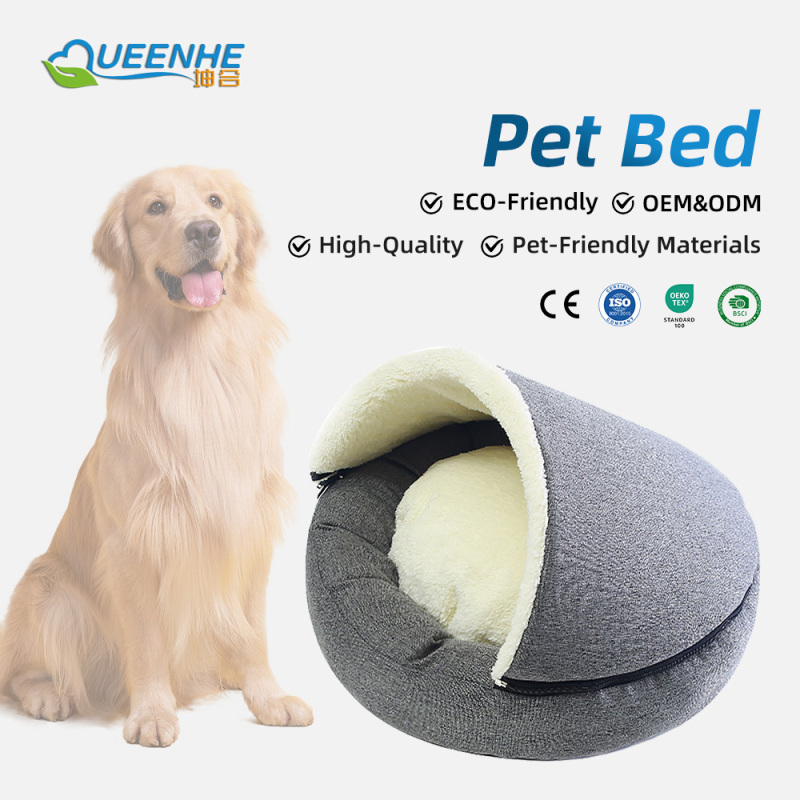 Wholesale Soft Machine Washable Removable Cover Rectangle Custom Pet Puppy Cat Sofa Bed