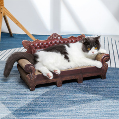 Sofá rascador de gato de cartón grueso personalizado al por mayor para gatos
