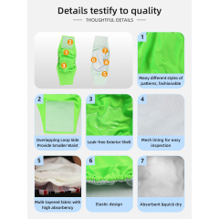 Waschbare Hundebauchband-Wickelwindeln für Rüden mit individuellem Preis