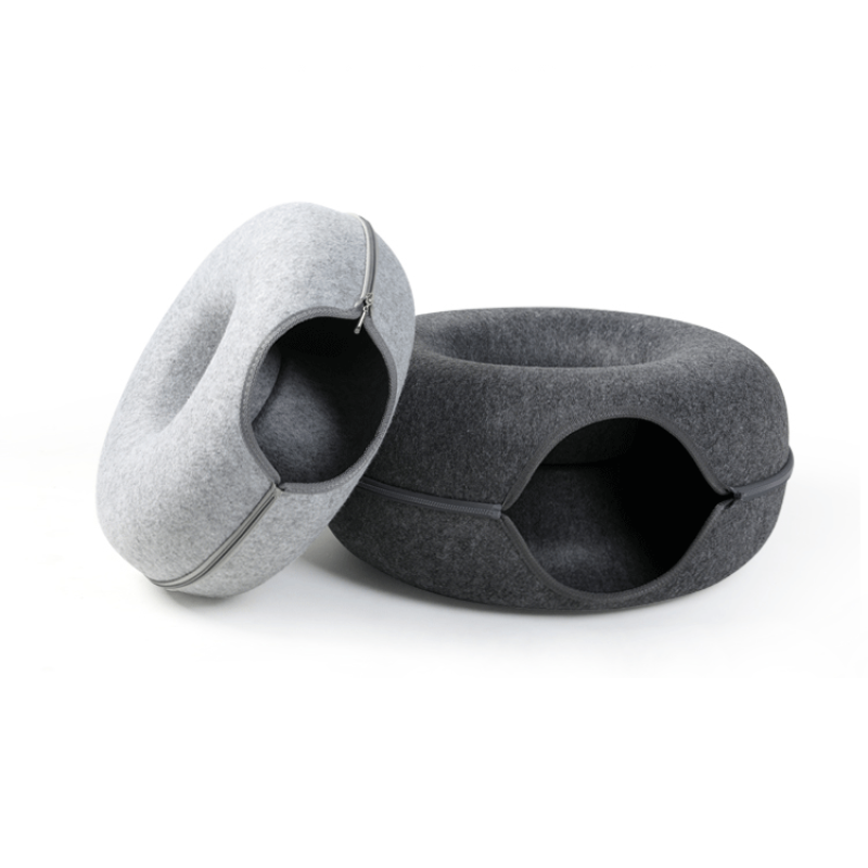 Queenhe Wholesale high quality felt cloth pet nest, Interesting design for the new comfortable pet nest in 2020