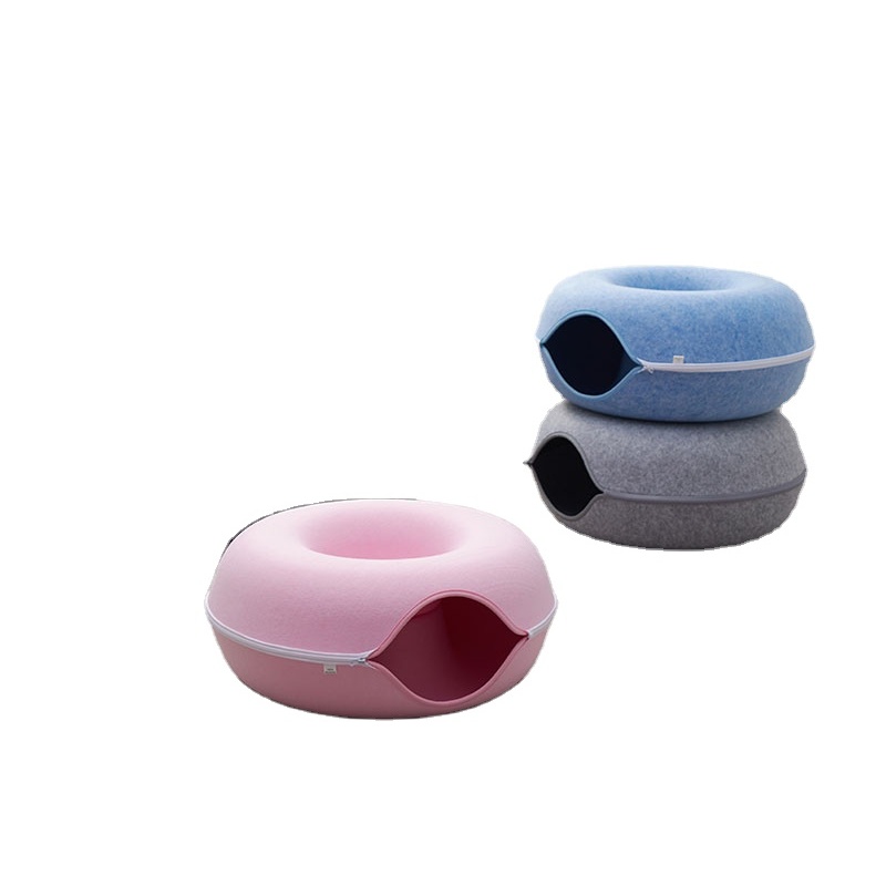 Queenhe Wholesale high quality felt cloth pet nest, Interesting design for the new comfortable pet nest in 2020
