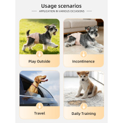 Großhandel wiederverwendbare weiche waschbare Hündinnenwindeln Windeln Custom Comfort Hundewindeln