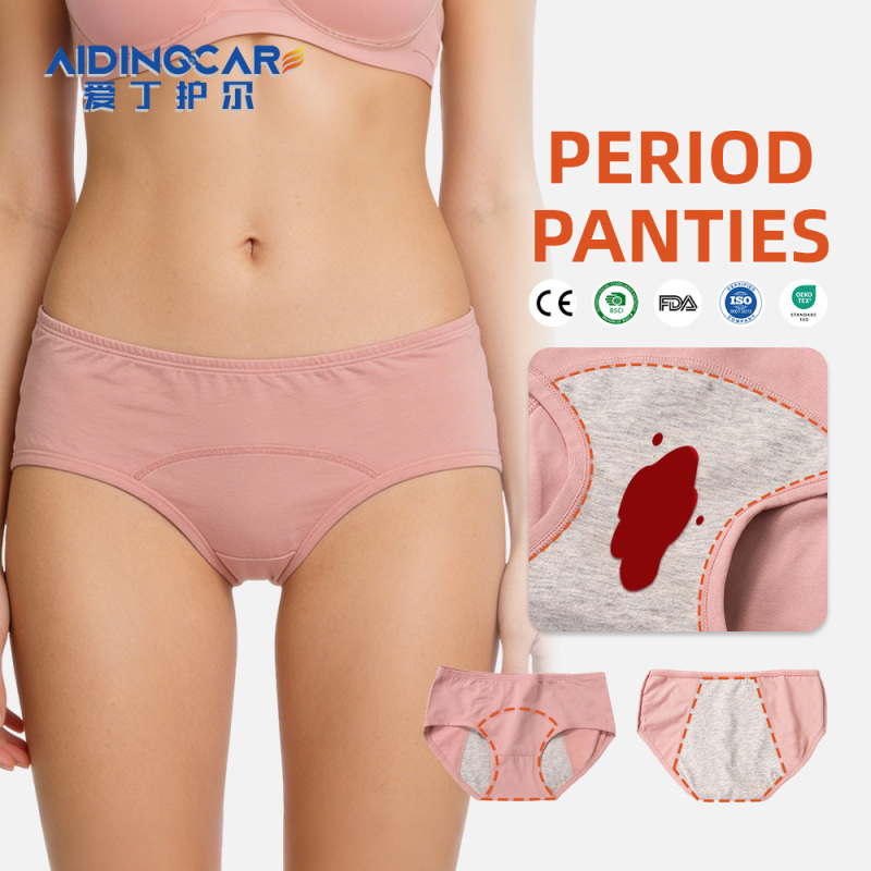 Aidingcare wiederverwendbare Menstruationsunterwäsche für Frauen – auslaufsichere Boyshorts