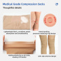 Non-Slip Compression Stockings with Silicone Band