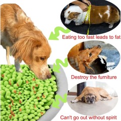 Venta al por mayor All Breed Dog Pet Snuffle Mat Nosework Stress Relief Training Fomentar la estera de forrajeo