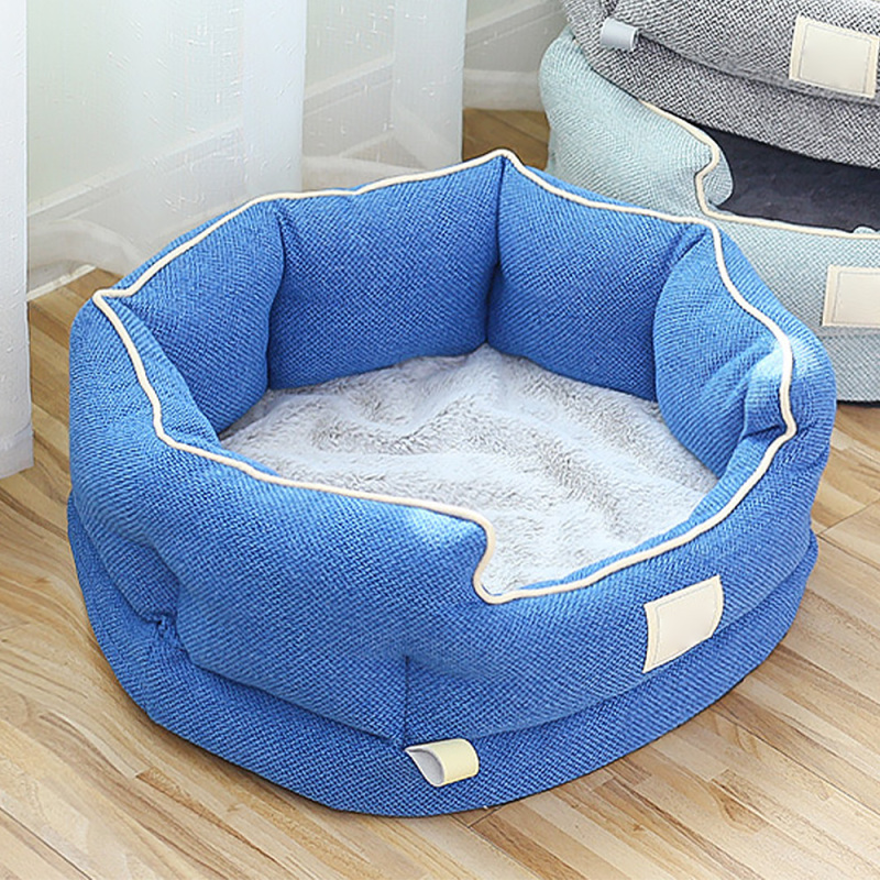 Wholesale Memory Foam Washable Removable Cover Dog Bed Waterproof Plush Pet Beds