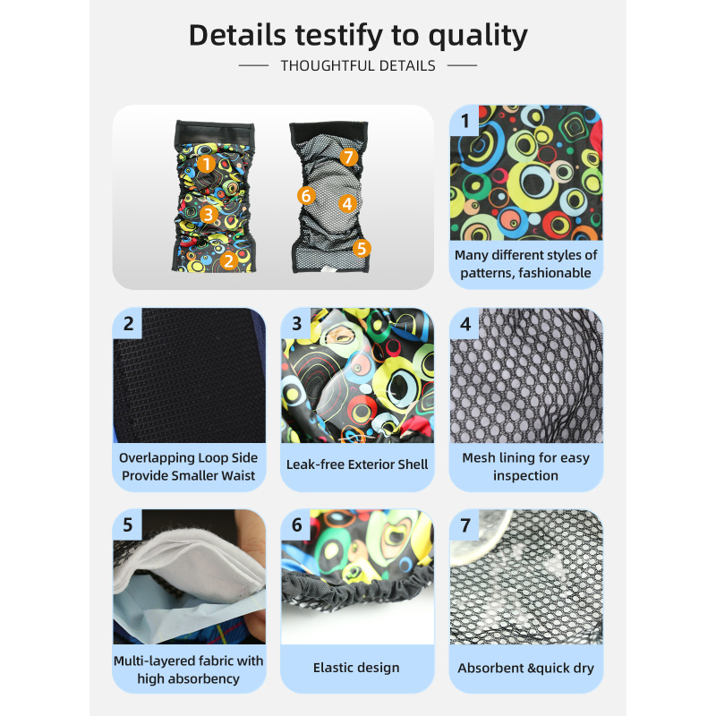 Wholesale Reusable Male Dog Belly Wraps Washable Cloth Male Dog Diapers Belly Band for Male Dogs